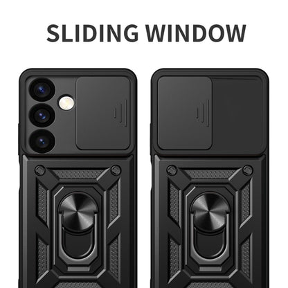Deksel for Samsung Galaxy S24 S921, Techsuit, CamShield, Svart