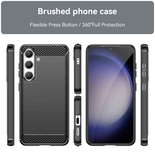 Deksel til Samsung Galaxy S24 S921, Techsuit, Karbon, Svart
