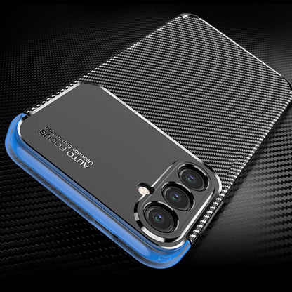 Deksel for Samsung Galaxy S24 S921, Techsuit, CarbonFiber, Svart