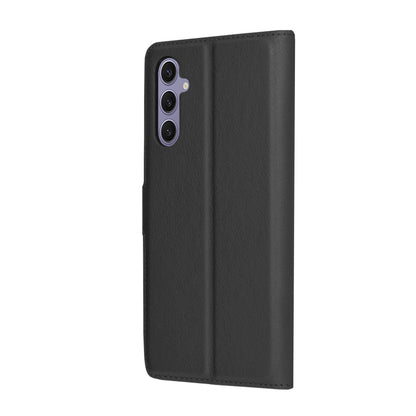 Deksel for Samsung Galaxy S24 S921, Techsuit, Leather Folio, Svart