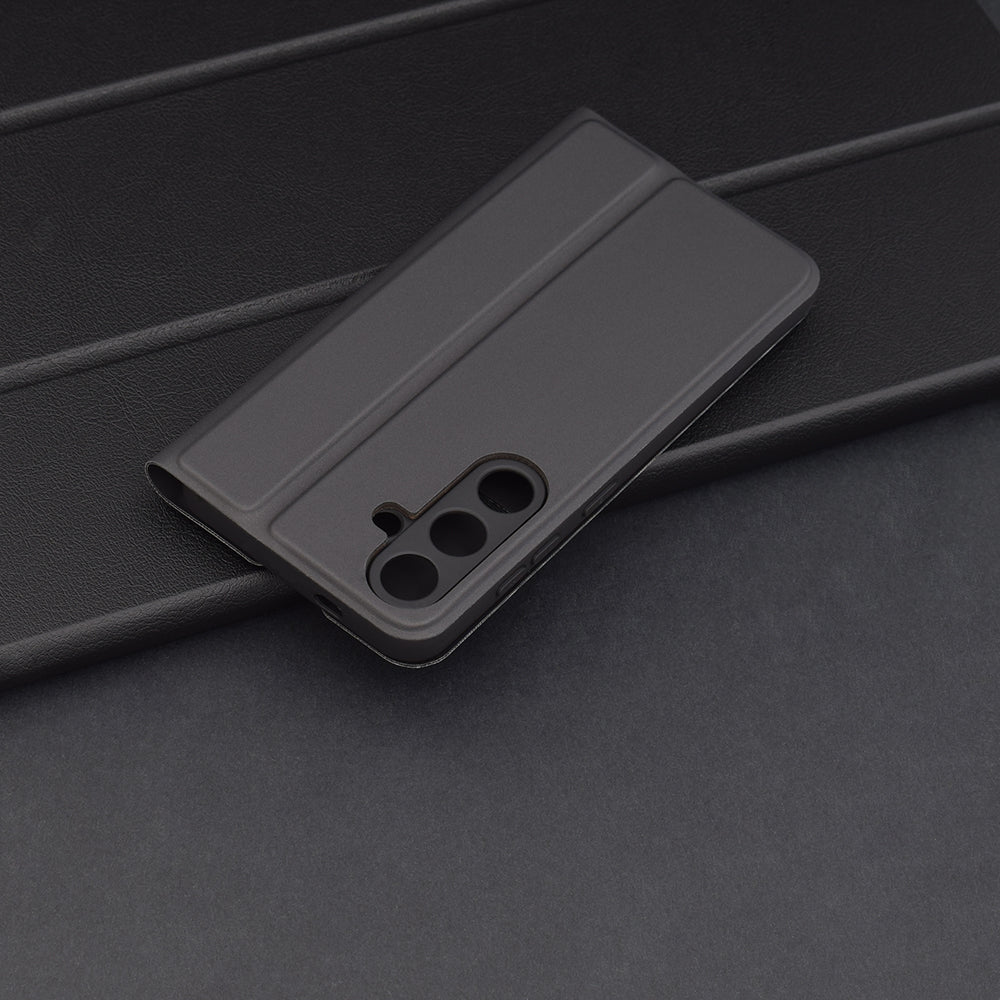 Deksel til Samsung Galaxy S24 S921, Techsuit, Magskin Book, Svart
