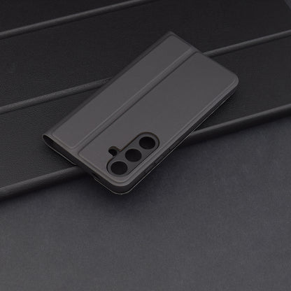 Deksel til Samsung Galaxy S24 S921, Techsuit, Magskin Book, Svart