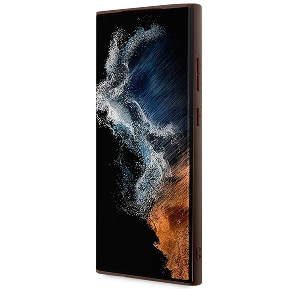 Deksel for Samsung Galaxy S24 Ultra S928, Guess, 4G Big Logo, Brun