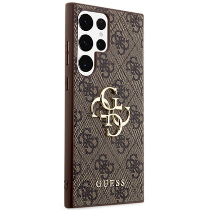 Deksel for Samsung Galaxy S24 Ultra S928, Guess, 4G Big Logo, Brun