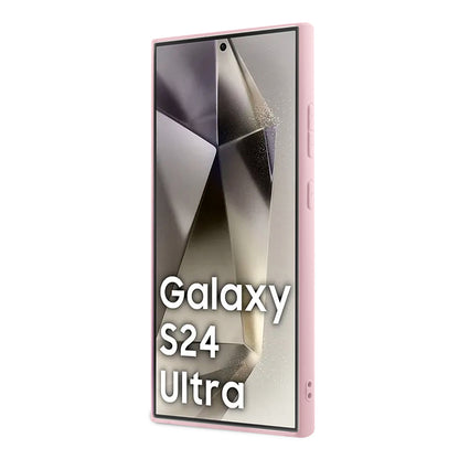 Deksel for Samsung Galaxy S24 Ultra S928, Guess, Glitter Script, Rosa