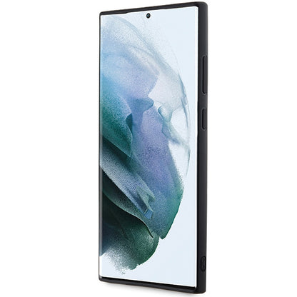 Deksel for Samsung Galaxy S24 Ultra S928, Karl Lagerfeld, 3D Rubber Glitter Logo, Svart