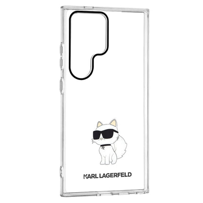 Deksel for Samsung Galaxy S24 Ultra S928, Karl Lagerfeld, IML Luxury Choupette, Gjennomsiktig