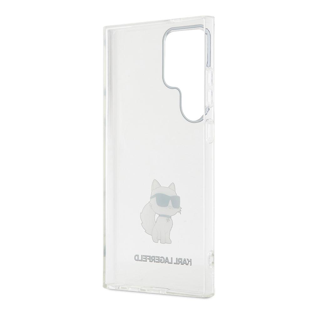 Deksel for Samsung Galaxy S24 Ultra S928, Karl Lagerfeld, IML Luxury Choupette, Gjennomsiktig