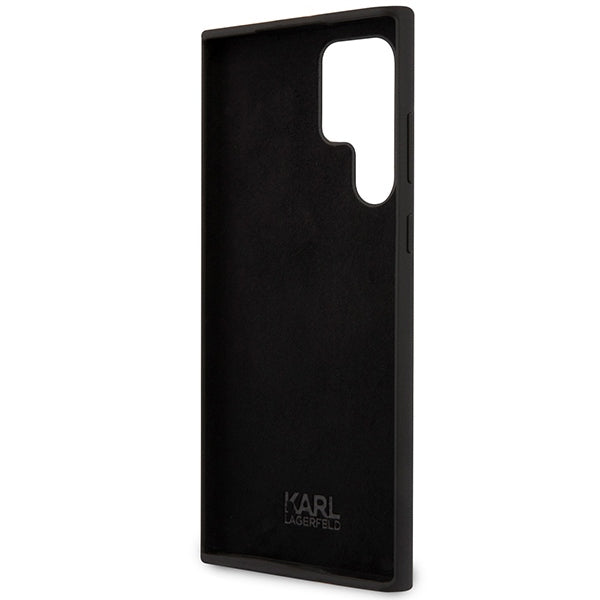 Deksel for Samsung Galaxy S24 Ultra S928, Karl Lagerfeld, Silicone Choupette NFT, Svart