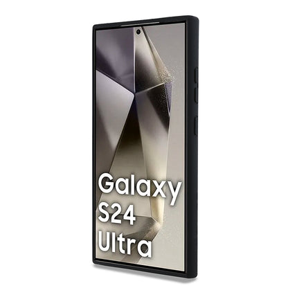 Deksel for Samsung Galaxy S24 Ultra S928, Karl Lagerfeld, Silicone Choupette Metal, Svart