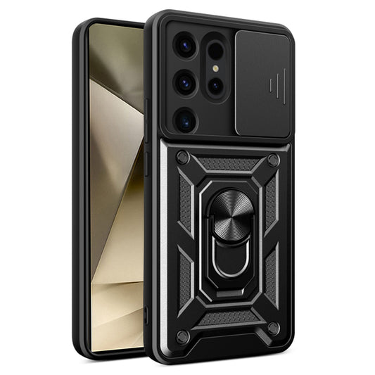 Deksel til Samsung Galaxy S24 Ultra S928, Techsuit, CamShield, Svart