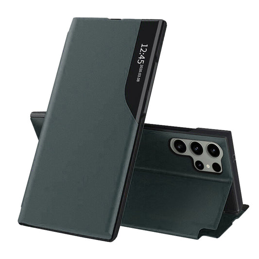 Deksel til Samsung Galaxy S24 Ultra S928, Techsuit, eFold, Grønn