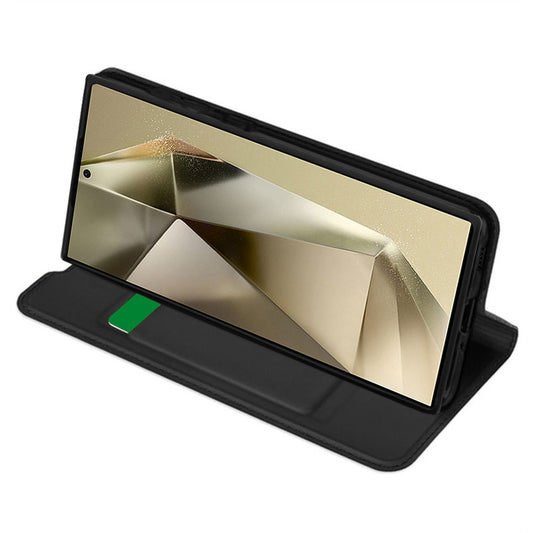 Deksel for Samsung Galaxy S24 Ultra S928, Techsuit, Magskin Book, Svart