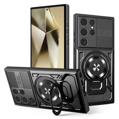 Deksel for Samsung Galaxy S24 Ultra S928, Techsuit, RuggedCam, Svart