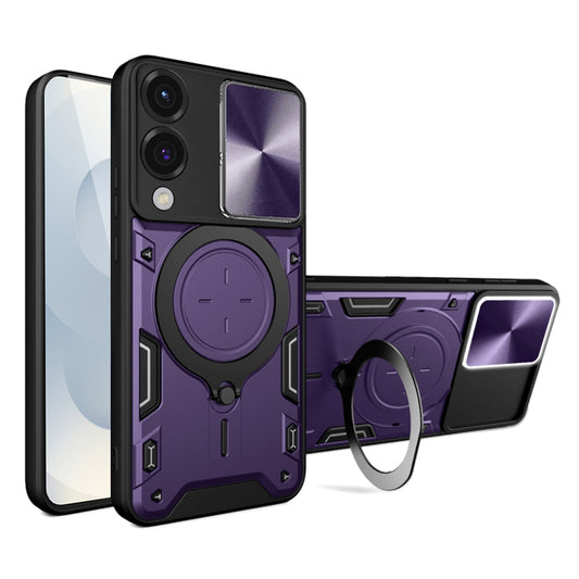 Deksel til Samsung Galaxy S25 Edge S937, Techsuit, CamGuard Pro, Lilla