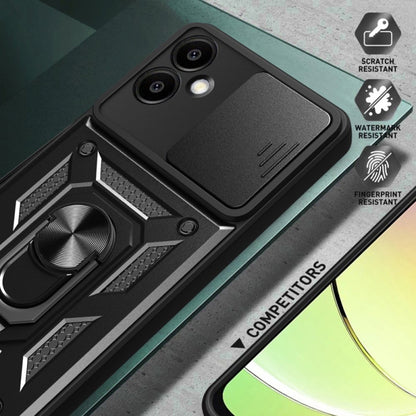 Deksel for Samsung Galaxy S25 Edge S937, Techsuit, CamShield, Svart