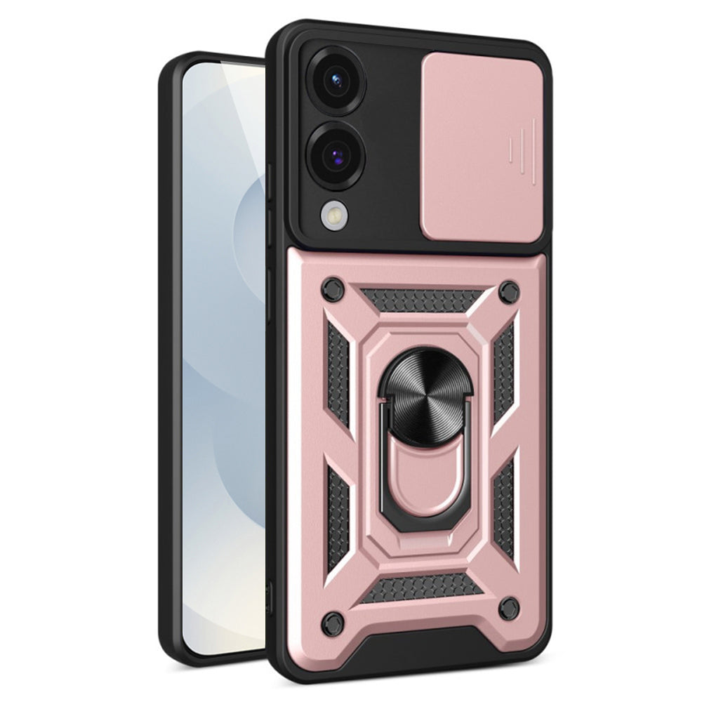 Deksel til Samsung Galaxy S25 Edge S937, Techsuit, CamShield, Rosa