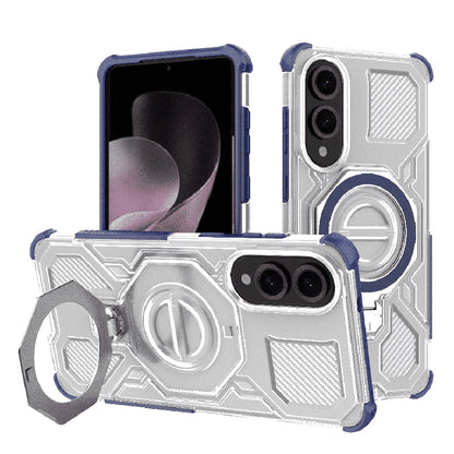 Deksel for Samsung Galaxy S25 Edge S937, Techsuit, Carbon Shield Pro, Blå