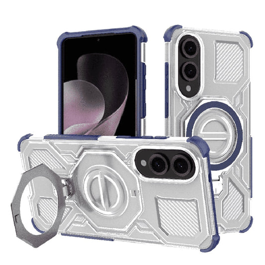 Deksel for Samsung Galaxy S25 Edge S937, Techsuit, Carbon Shield Pro, Blå