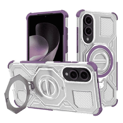 Deksel for Samsung Galaxy S25 Edge S937, Techsuit, Carbon Shield Pro, Lilla