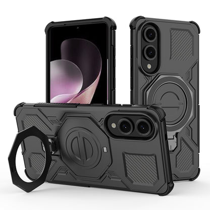 Deksel for Samsung Galaxy S25 Edge S937, Techsuit, Carbon Shield Pro, Svart