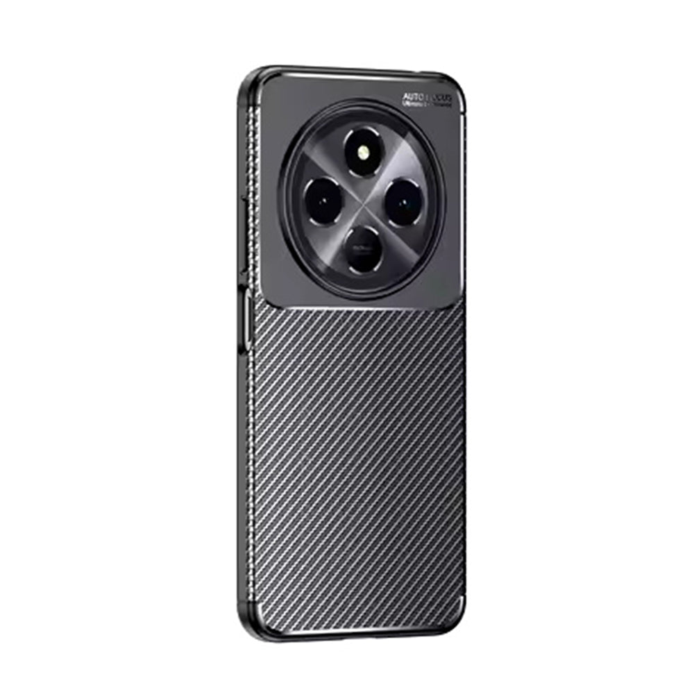 Deksel til Samsung Galaxy S25 Edge S937, Techsuit, Karbonfiber, Svart