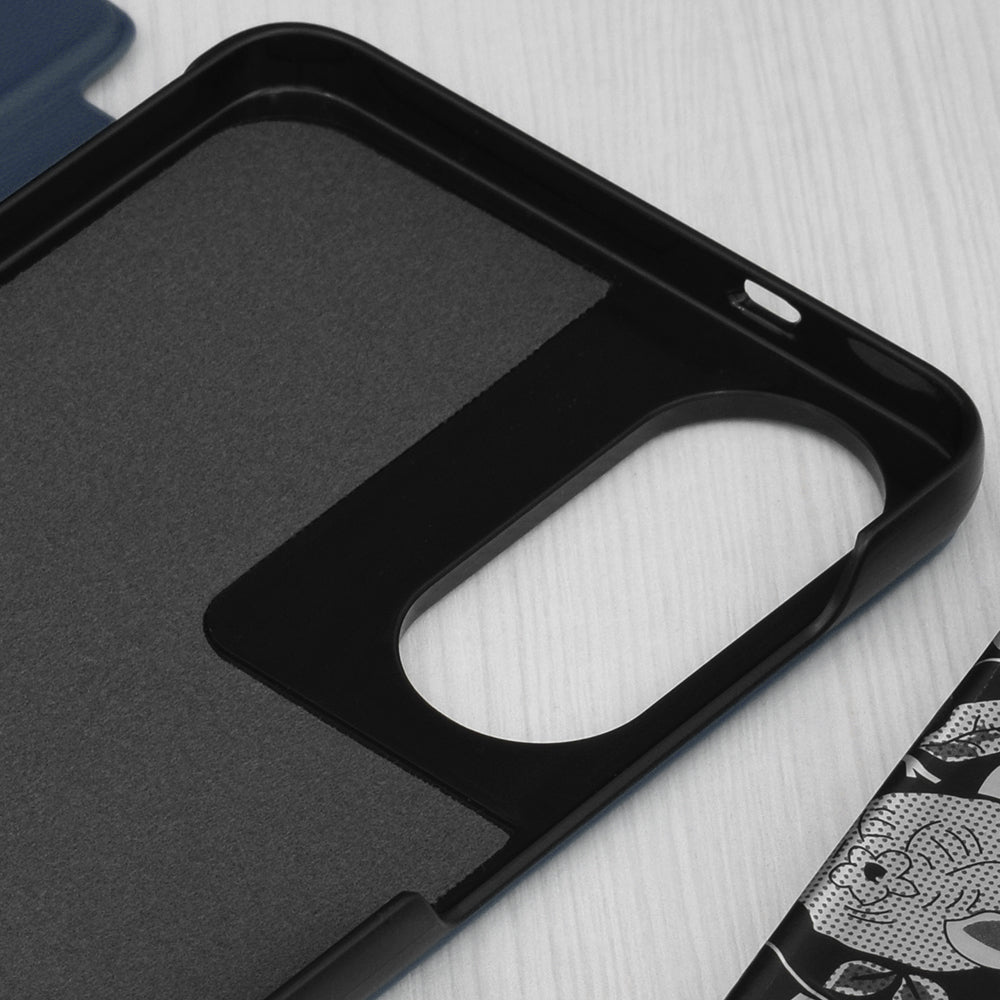 Deksel for Samsung Galaxy S25 Edge S937, Techsuit, eFold, Mørk Blå