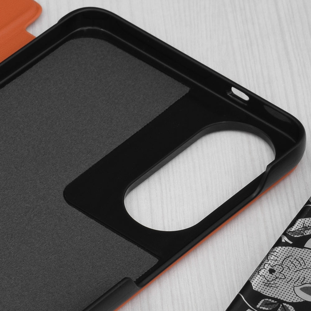 Deksel til Samsung Galaxy S25 Edge S937, Techsuit, eFold, Oransje