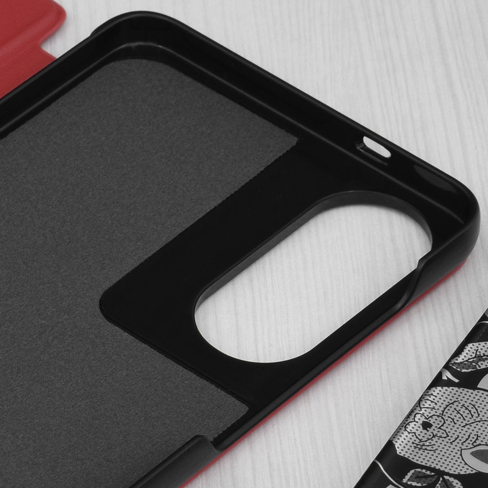 Deksel for Samsung Galaxy S25 Edge S937, Techsuit, eFold, Rød