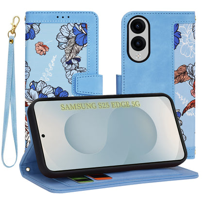 Deksel til Samsung Galaxy S25 Edge S937, Techsuit, FlipCraft, Blå