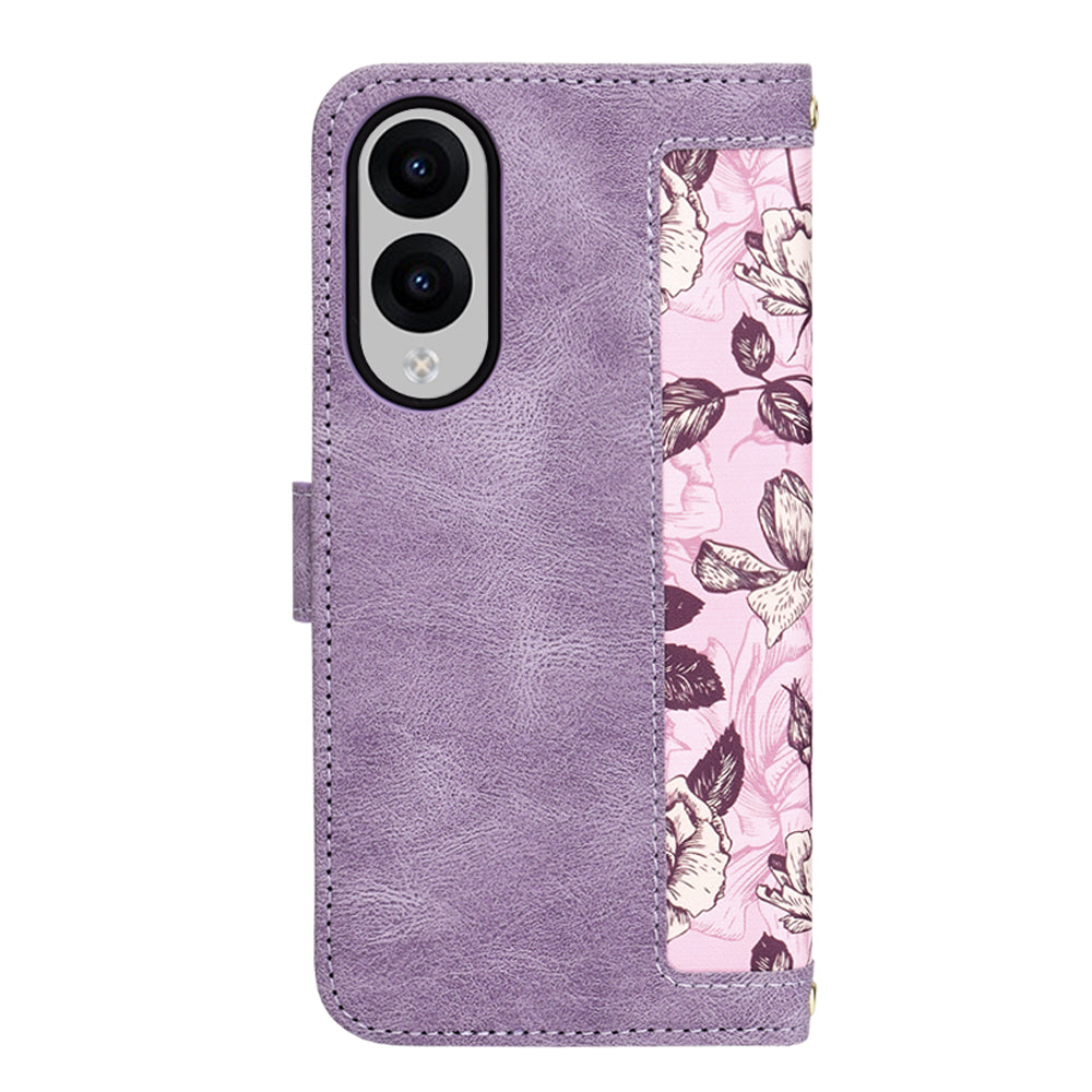 Deksel til Samsung Galaxy S25 Edge S937, Techsuit, FlipCraft, Lilla