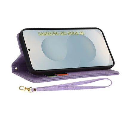 Deksel til Samsung Galaxy S25 Edge S937, Techsuit, FlipCraft, Lilla