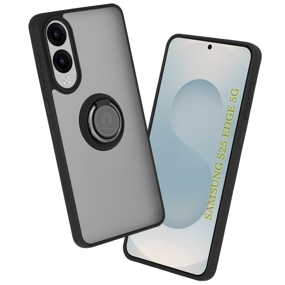 Deksel til Samsung Galaxy S25 Edge S937, Techsuit, Glinth, Svart