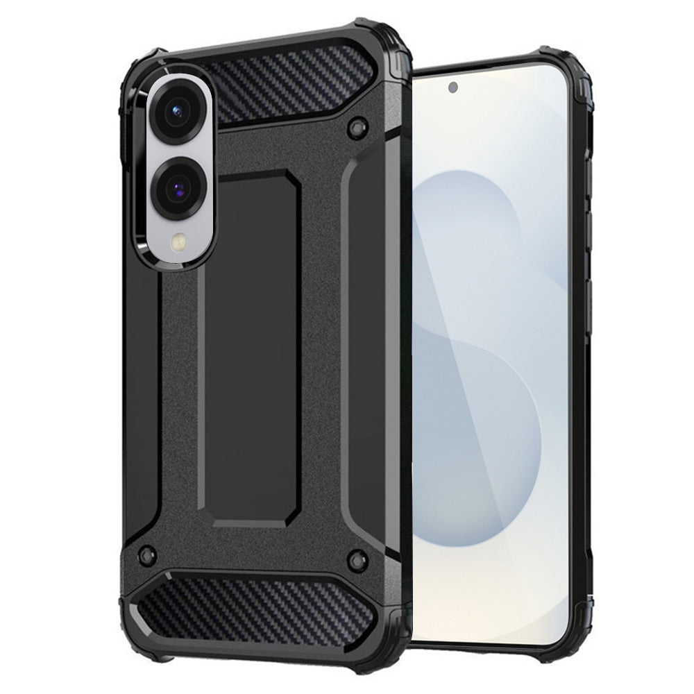 Deksel for Samsung Galaxy S25 Edge S937, Techsuit, Hybrid Armor, Svart