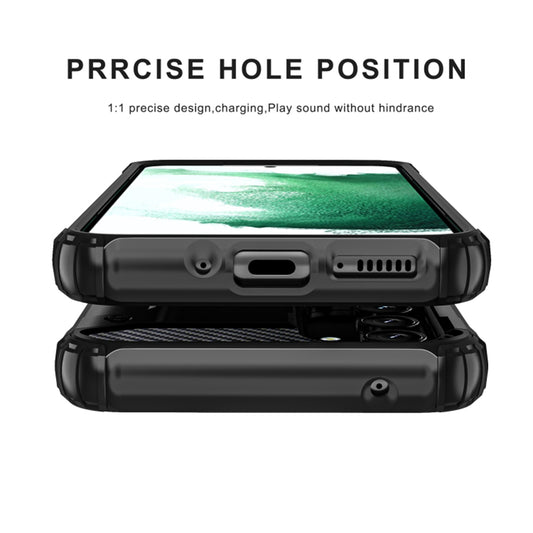 Deksel for Samsung Galaxy S25 Edge S937, Techsuit, Hybrid Armor, Svart