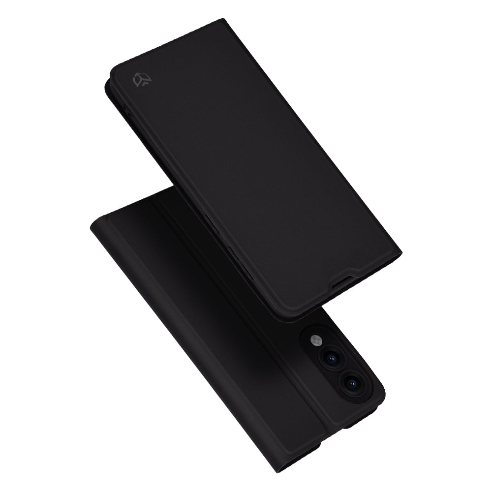 Deksel til Samsung Galaxy S25 Edge S937, Techsuit, Magskin Book, Svart