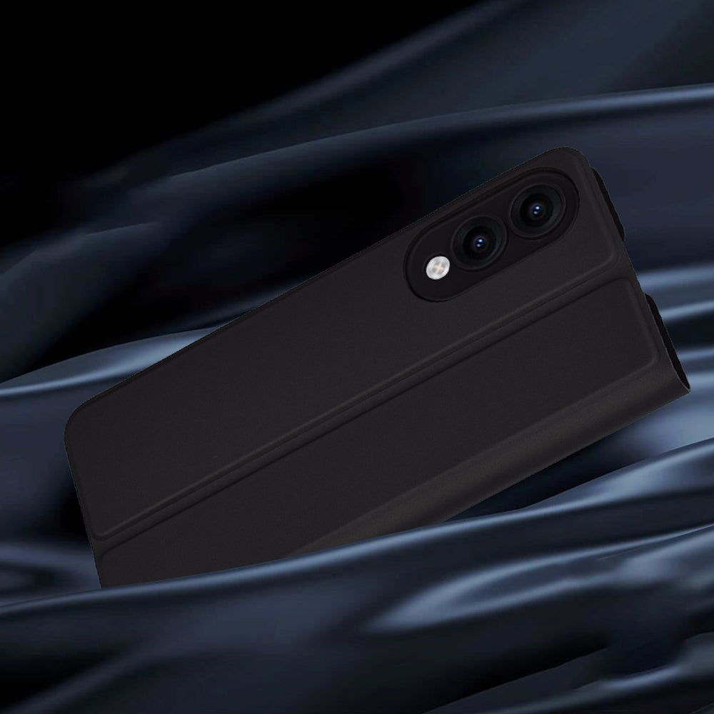 Deksel til Samsung Galaxy S25 Edge S937, Techsuit, Magskin Book, Svart