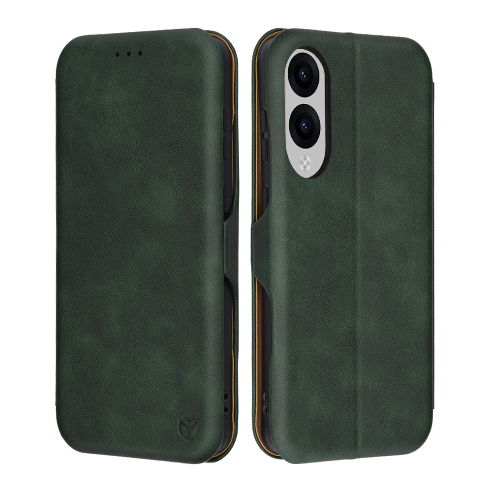 Deksel til Samsung Galaxy S25 Edge S937, Techsuit, Safe Wallet Plus, Grønn