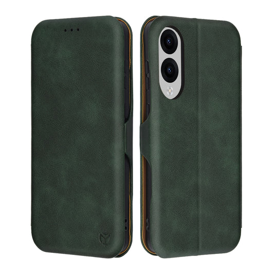 Deksel til Samsung Galaxy S25 Edge S937, Techsuit, Safe Wallet Plus, Grønn