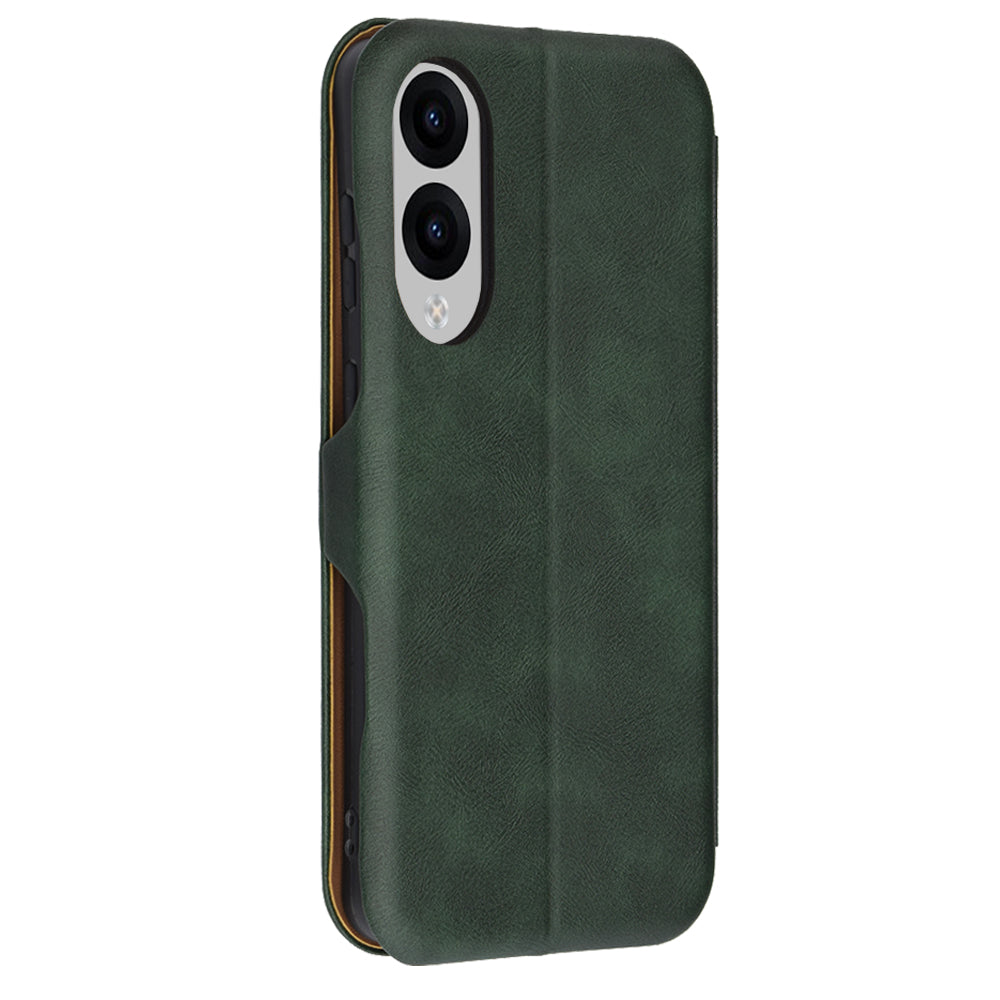 Deksel til Samsung Galaxy S25 Edge S937, Techsuit, Safe Wallet Plus, Grønn