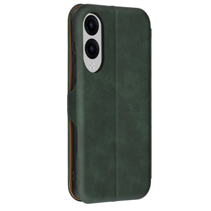 Deksel til Samsung Galaxy S25 Edge S937, Techsuit, Safe Wallet Plus, Grønn