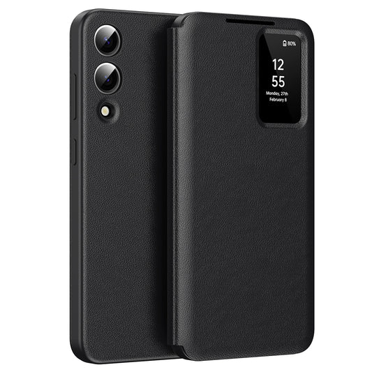 Deksel for Samsung Galaxy S25 Edge S937, Techsuit, SmartView, Svart