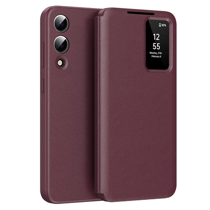 Deksel til Samsung Galaxy S25 Edge S937, Techsuit, SmartView, Rød