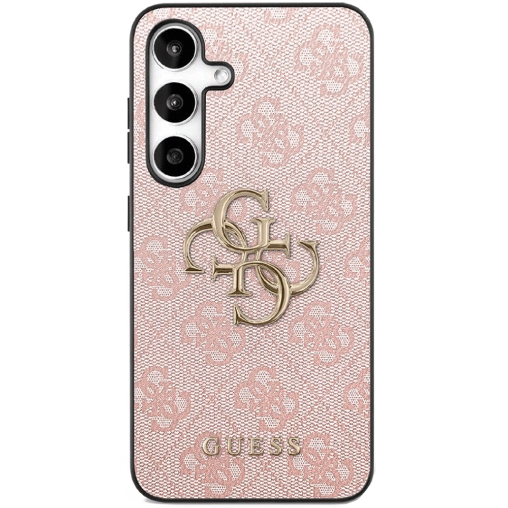 Deksel for Samsung Galaxy S25 FE, Guess, 4G Metal Logo, Rosa