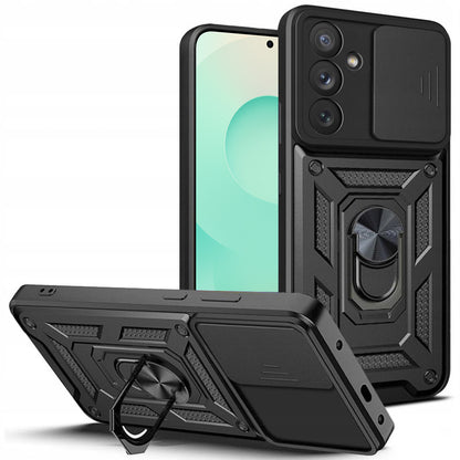 Deksel for Samsung Galaxy S25 FE, Techsuit, CamShield, Svart
