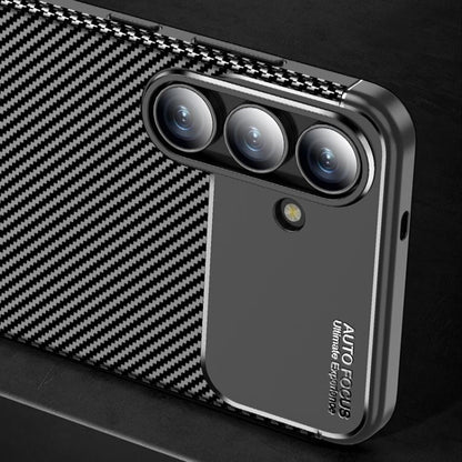 Deksel til Samsung Galaxy S25 FE, Techsuit, CarbonFiber, Svart