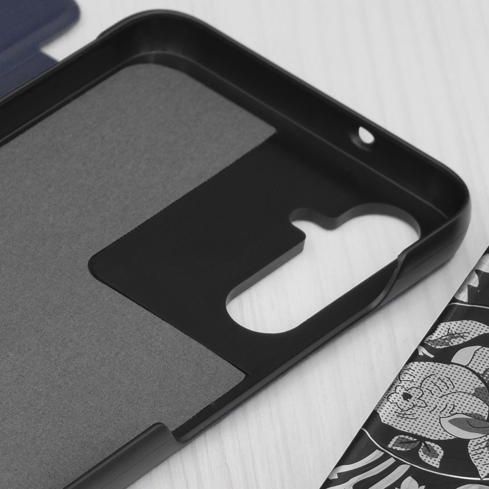 Deksel for Samsung Galaxy S25 FE, Techsuit, eFold, Blå