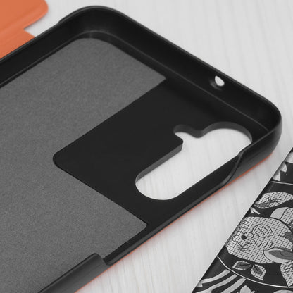 Deksel for Samsung Galaxy S25 FE, Techsuit, eFold, Oransje