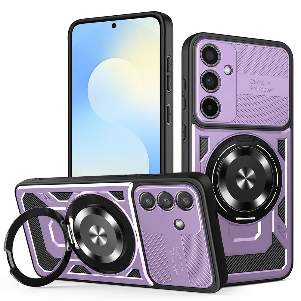 Deksel for Samsung Galaxy S25 FE, Techsuit, RuggedCam, Lilla