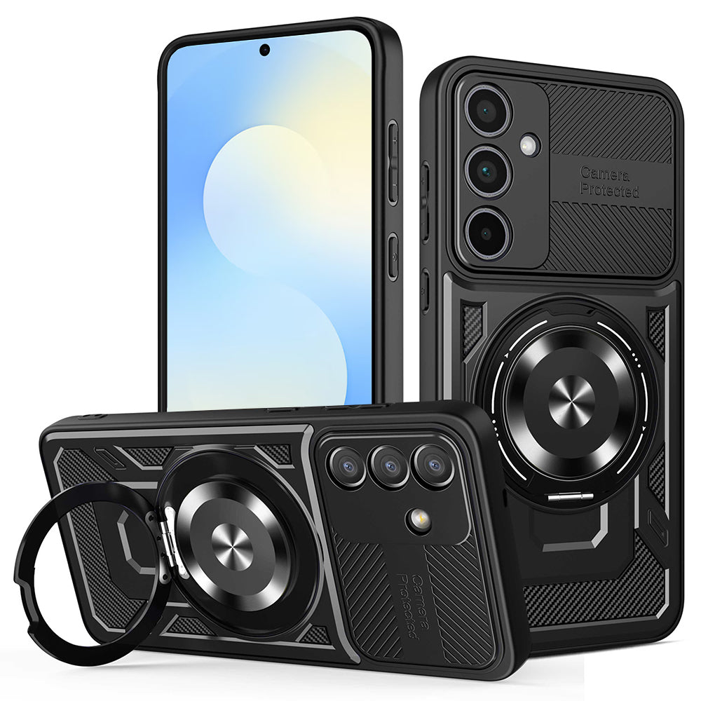 Deksel for Samsung Galaxy S25 FE, Techsuit, RuggedCam, Svart